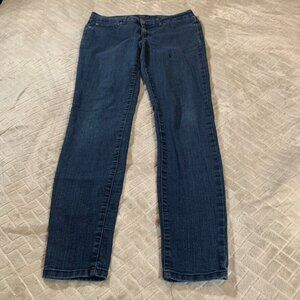 Jessica Simpson Womens 30 Denim Jeans Blue Kiss Me Jegging Skinny Dark Wash